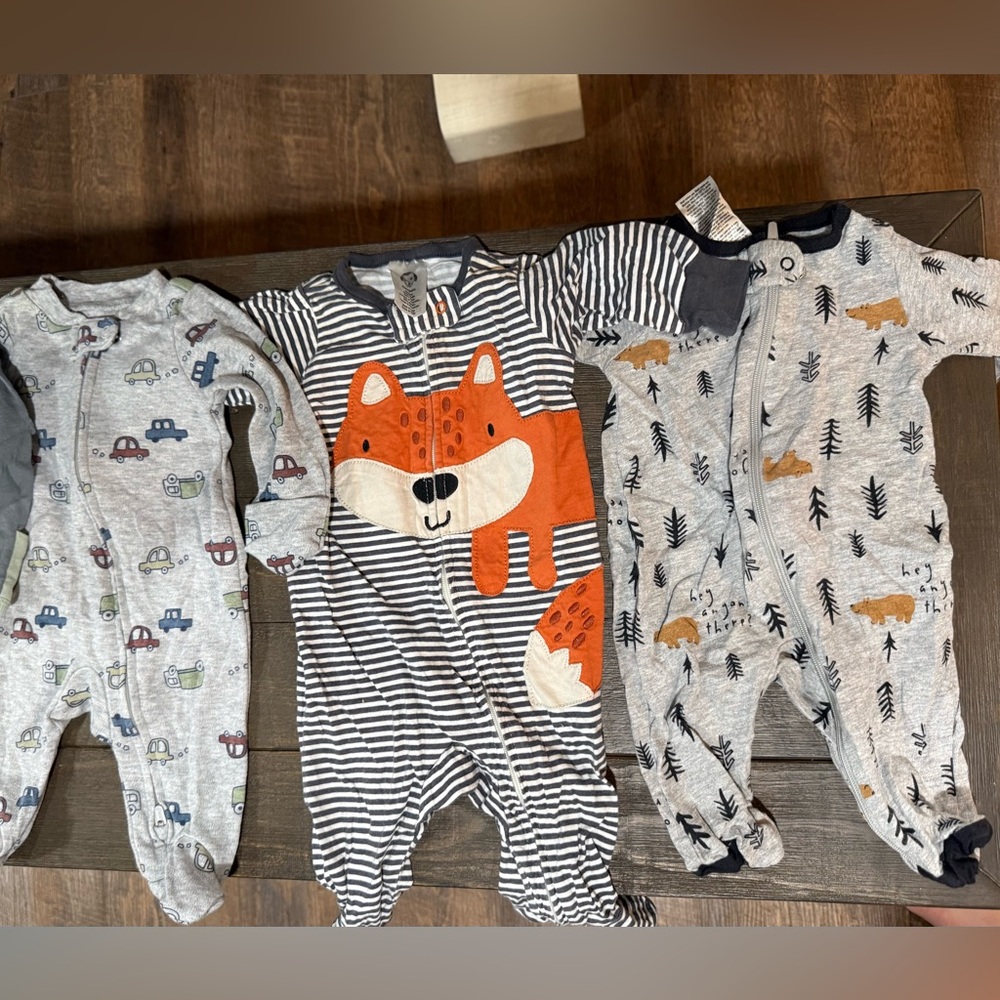 Fox and Forest Themed Kids One Pieces Set